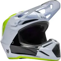 FOX V3 Tine Blanc Casque Motocross Taille M