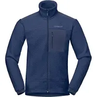 Norrøna - Polaire d'alpinisme - Trollveggen Warm3 Jacket M Indigo Night pour Homme - Taille L - Navy