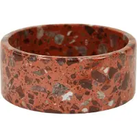 Kentucky Terrazzo Stone 1.8l Feeder Bowl Orange 21 x 9 cm