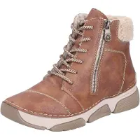 Bonprix Bottines à lacets noisette