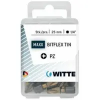Witte Embout De Tournevis Cruciforme Pz 1 Bitflex Tin 25 Mm Pozidriv 15 Unités