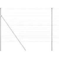 vidaXL Clôture en fil d'acier galvanisé, soudée, 25 x 1,6 m