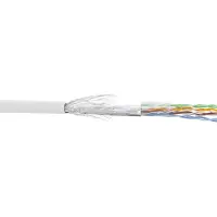InLine Patchkabel Cat.5e, weiß, SF/UTP, AWG26, PVC, 100m (72099W)