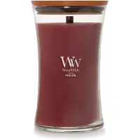 Woodwick Opulent Wood Rouge Oud bougie parfumée avec mèche en bois 609.5 g