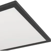 Eglo ROVITO-Z Applique/plafonnier Lampe éclairage - L39 x l39 x H3 cm - noir - 17,6W incl - IP44