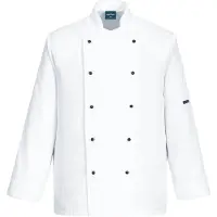 Portwest Veste de cuisine Somerset Blanc XXS