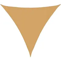 vidaXL Voile d'ombrage 160 g/m² triangulaire sable 3x3x3 m PEHD