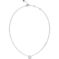 GUESS - Collier mode en acier avec zircons Stylish JUBN04593JWRHT/U, (Acier inoxydable, Verre)