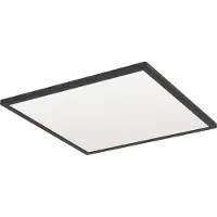 Eglo Éclairage de plafond de salle de bain Rovito Carré - Noir - 50x50cm