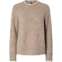 Pieces Pull-over 'PCIvy' beige clair / beige chiné