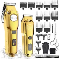 Hatteker Kit de tonte Tondeuse cheveux, tondeuse barbe et rasoir foil pour homme, sans fil rechargeable