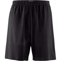 Jan Vanderstorm Comfort Fit Pantalon de nuit court noir, Unicolore