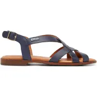 Pikolinos pour femme. W0X-0556ST Sandales plates en cuir Algar bleu (39), Boucle, Casuel