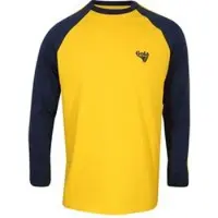Gola T-shirt manches longues de - Long Sleeve Raglan with Flat Knit Trim and Flock Logo - Yellow - M - pour Homme - jaune - Taille M