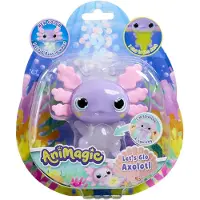 Animagic Jouet axolotl phosphorescent avec perles tactiles