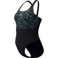 Speedo Hyperboom Placement Muscleback Swimsuit Noir UK 36 Femme