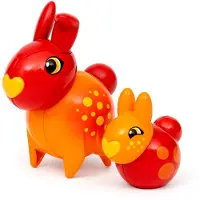 BRIO Flora - 36216 Zinnia & Peach | Figurines pour un jeu d'imagination sans fin pour filles et garçons à partir de 3 ans - magnifique cadeau