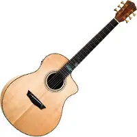 Washburn Bella Tono Allure SC56S Natural Guitare Jumbo acoustique-électrique