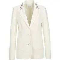 MADELEINE Blazer argent / blanc cassé