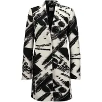 MADELEINE Blazer 'Gehrock' noir / blanc cassé
