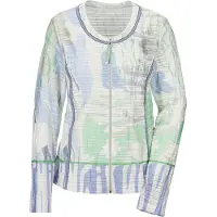 MADELEINE Veste de survêtement bleu-gris / vert clair / blanc