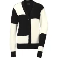 MADELEINE Cardigan noir / blanc