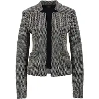MADELEINE Blazer noir / blanc cassé