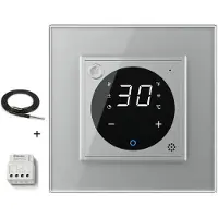 Livolo Thermostat pour chauffage sous le sol avec chauffage central | Maison intelligente | Gris | Livo
