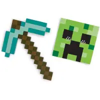 Ginza.se Ensemble d'accessoires pour enfant Minecraft Pioche et Masque