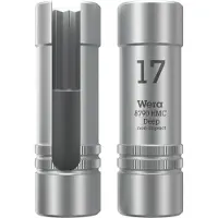 Wera Douille 8790 HMC Deep avec découpe sur la tige, avec entraînement 1/2 pouce, 17 x 76 mm