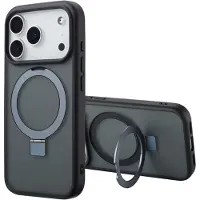 Accezz Coque Ring Stand avec MagSafe Apple iPhone 17 Pro - Noir