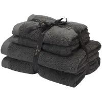Aquanova Ensemble Linge de Bain Aquanova Rio Dark Grey (Lot de 4)