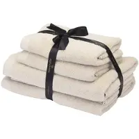 Aquanova Serviette de Toilette set Aquanova Rio Birch (4 pièces)
