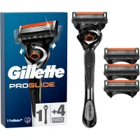Gillette Fusion Proglide Manual Razor + 4 Replacement Blades Argenté Homme