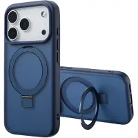 Accezz Coque Ring Stand avec MagSafe Apple iPhone 17 Pro - Bleu