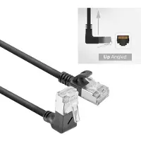 ACT DA4901, 1 m, Cat6a, U/FTP (STP), RJ-45, RJ-45, Noir