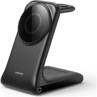JOYROOM Station de recharge sans fil 3-en-1 15 W - Noire
