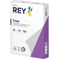 Rey Copy - 107 micromètres - blanc - A4 (210 x 297 mm) - 80 g/m² - 500 feuille(s) papier uni