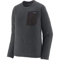 Patagonia - Polaire gaufrée à séchage rapide zippée - M's R1 Air Crew Smolder Blue pour Homme - Taille M - Bleu