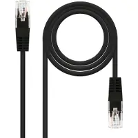 Nanocable cable de red rj45 cat.5e utp awg24, negro, 2.0 m
