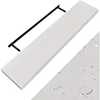 Casaria Etagère murale flottante 110cm max 15kg blanc MDF robuste support de fixation