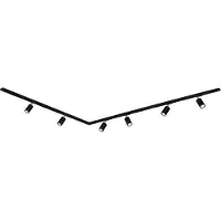 Briloner Système de rails Rail, kit complet, 6 spots GU10, orientables, pivotants, noir, 3 m