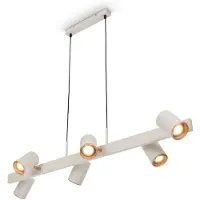 Briloner Suspension Lampe suspendue Salle manger 6 ampoules Orientable Salon Spots