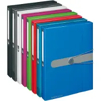 Herlitz Boîte de rangement easy orga to go, DIN A4, film PP bleu opaque, hauteur de remplissage : 40 mm (A4, 1x)