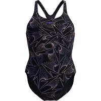Speedo Hyperboom Swimsuit Noir UK 34 Femme