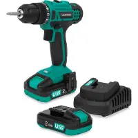 Vonroc Perceuse sans fil 20V | Incluant 2x 2.0Ah batteries et chargeur