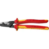 Knipex 95 18 225 Coupe-câble Stepcut XL Avec Tranchant Étagé - 120mm - VDE - Poignée Multi-composants