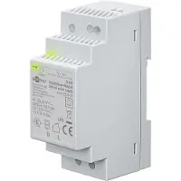 Goobay 74765 Bloc d'alimentation pour rail DIN 24 V (DC), 1,5 A, 36 W, blanc - convient pour un montage DIN, TH 35/7,5 ou TH 35/15 (anciennement TS 35/7,5, TS 35/15)