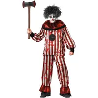 Atosa Clown Halloween Men Costume Rouge 2XL Enfants