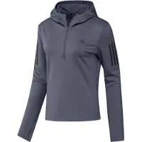 Adidas Femme Own The Run Hivernal à Capuche Demi-Fermeture Éclair Preloved Violet